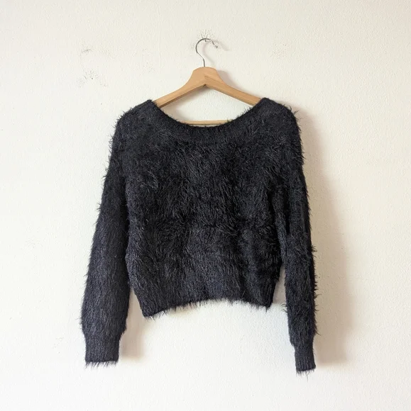 Urban Outfitters Elsa Fuzzy Surplice Sweater - Picture 2 of 8